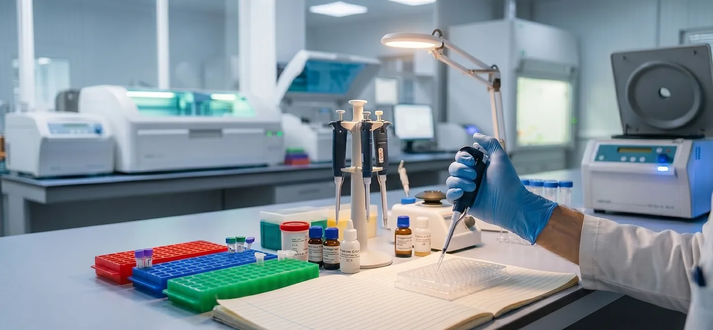 Laboratory equipment and healthcare testing environment